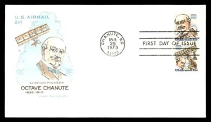 Mayfairstamps US FDC 1979 Octave Chanute Air Mail 21c Combo First Day Cover aau_ - Picture 1 of 2