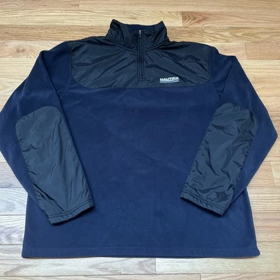 Sudadera de Competición Nautica Cuarto Cremallera Polar Pullover Para Hombre XL Azul Marino Foto 1 de 4