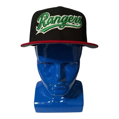 Texas Rangers Final Season Gray UV 59FIFTY Hat 7  Black/Red/Green - Image 1 of 4