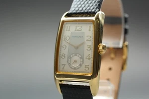 [Exc+5] HAMILTON 6240 23mm Gold Dial Sumoseko Quartz Unisex Watch From JAPAN - Bild 1 von 10