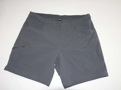 Pantalones Cortos de Senderismo Patagonia Para Mujer Quandary Talla 18 Gris Frente Plano Mezcla de Nailon Foto 1 de 4