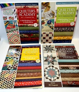 Quilter's Academy: A Skill-Building Course in Quiltmaking Volumes 1-4 PB Books - Picture 1 of 4