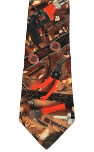 Ralph Marlin Handyman Tools Tie Necktie EUC USA - Picture 1 of 4
