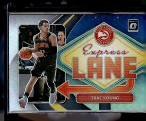 2020-21 Donruss Optic #11 Trae Young Express Lane Holo - Picture 1 of 2