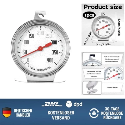 Backofenthermometer Backofenthermometer Edelstahl-Thermometer 400°C Zum Backen - Bild 1 von 4