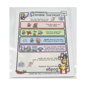 Level 99 Pixel Tactics Pixel Tactics - Zombie Survivor / Dodge  Bag NM - Picture 1 of 2