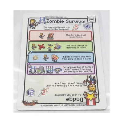 Level 99 Pixel Tactics Pixel Tactics - Zombie Survivor / Dodge  Bag NM - Image 1 of 2