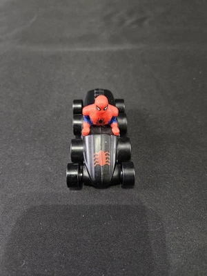 Coche diecast Spiderman 1990 8 ruedas juguete Marvel vintage suelto Spidey Car Foto 1 de 4