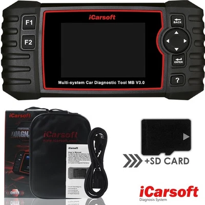 DIAGNOSEGERÄT iCARSOFT MB V 3.0 OBD SCANNER für Mercedes inkl. UPDATES DEUTSCH - Bild 1 von 4