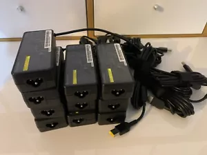 Job Lot 10 x GENUINE LENOVO LAPTOP CHARGER RECTANGLE TIP 20V - 3.25A, 65W - Picture 1 of 4