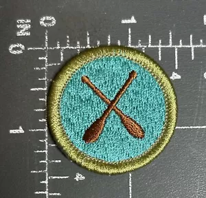 Boy Scouts of America BSA Scouting Canoeing Paddles Oars Merit Badge Patch - Picture 1 of 4