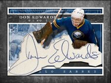 DON EDWARDS Custom Cut signed autographed card Buffalo Sabres