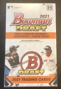 2021 Bowman Draft MLB Baseball Factory Sealed Hobby Super Jumbo Box DAVIS MAYER! - Picture 1 of 4