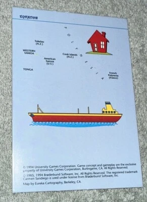 ¿Dónde en el mundo está Carmen Sandiego? Pieza de juego de repuesto Jr Det Ed Foto 1 de 4