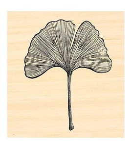 Estampilla de goma hoja de ginko P129 - Imagen 1 de 1