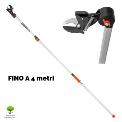 SVETTATOIO STOCKER 607 FORBICE AD ASTA LUNGA TELESCOPICA 230-400cm TESTA 180° - Immagine 1 di 4