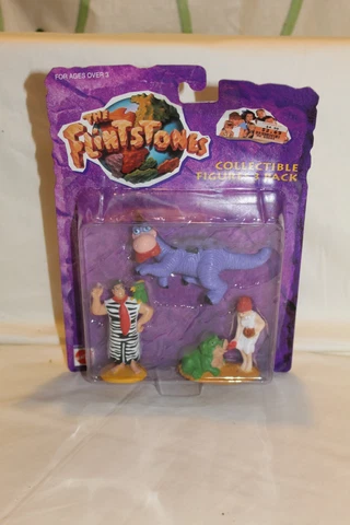 NEW THE FLINTSTONES Collectible FIGURE Set FRED WILMA DINO FLINTSTONE 1993 Cover