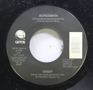 Rock Nm! 45 Aerosmith - Crazy / Gotta Love It On Geffen - Picture 1 of 2