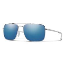 NEW Smith Outcome Sunglasses Silver - Chromapop Polarized Blue Mirror AUTHENTIC
