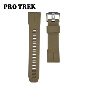 CASIO PRO TREK Genuine Brown Urethane Watch strap Band 10664300 for PRW-61LD-5JF - Picture 1 of 3