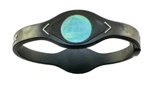 Pulsera Power Balance Silicona Negra Hecha a Mano por Power Bandz Pequeña Unisex - Imagen 1 de 10