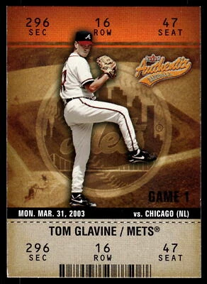 2003 Fleer Authentix Baseball Pick Your Card - Image 1 of 2