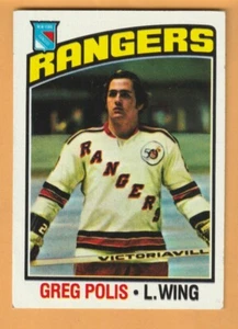 Greg Polis New York Rangers 1976-77 Topps #117 - Imagen 1 de 2