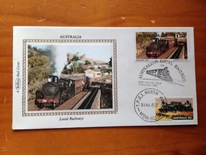 1985 AUSTRALIA LOCAL RAILWAYS THIRLMERE CINDERELLA STAMP COVER BY BENHAM UK 4 - Picture 1 of 2