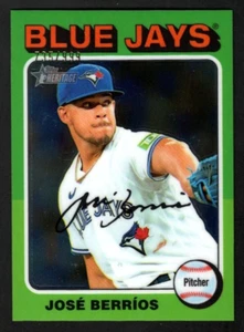 Jose Berrios 2024 Topps Heritage #468 Chrome SP 735/999 Toronto Blue Jays - Bild 1 von 2
