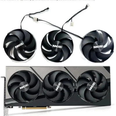 97mm INNO3D Geforce RTX 4080 RTX 4090 X3 OC Graphics Card Fan Replacement TD93 - Image 1 of 4