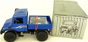 NZG n. 371 MB Unimog 140 ribaltabile blu 1:43 IMBALLO ORIGINALE å * - Foto 1 di 5