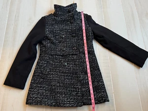 Jessica Simpson black tweed coat jacket size 10 Girls kids - Picture 1 of 4