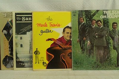 lot lp records The Statler Brothers Oh Happy Day Merle Travis Guitar Bob Wills - Image 1 of 4