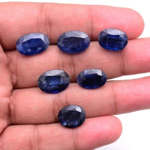 6 Pcs Natural Kyanite Top Grade Untreated 13mm-16mm Oval Cut Loose Gemstones Lot - Picture 1 of 7