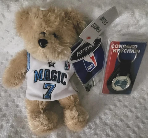 NBA Orlando Magic Teddy Bear, JJ Redick #7, & NBA Keychain Orlando Magic, New Cover