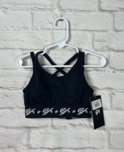 NEW GK ELITE All Star Black Sports Bra Size CS Child Small - Picture 1 of 2