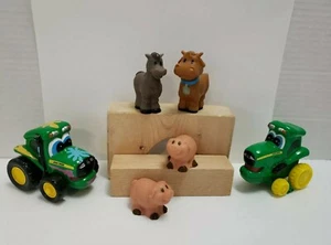 ERTL John Deere Tractors Diecast Animated Face Farm Plastic Cow Horse Pigs Toy - Picture 1 of 12