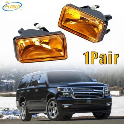 1 par de luces antiniebla amarillas para Chevrolet Silverado/Suburban/Tahoe 2007-15 Foto 1 de 4