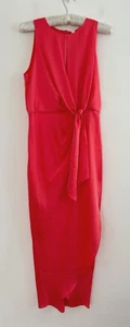 Abito Ted Baker donna dettaglio buco della serratura rosa midi occasione taglia 2 nuovo con etichette UK 10 - Foto 1 di 17