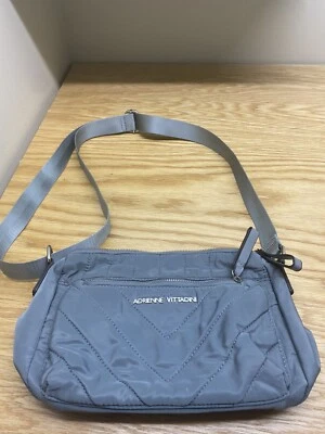 ADRIENNE VITTADINI LARGE CROSSBODY SHOULDER BAG  GREY - Image 1 of 4