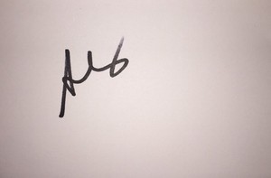 ALEX KAPRANOS SIGNED 6X4 WHITE CARD MUSIC AUTOGRAPH ROCK FRANZ FERDINAND