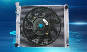 Alu Radiator+FAN For Nissan Fairlady 300ZX Z32 TWIN TURBO TT AUTO 1990-1999 AT - Foto 1 di 6