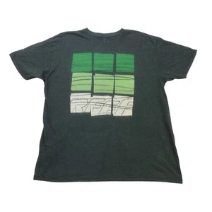REEF Shirt Mens XXL Gray Green Short Sleeve Crew Neck Slim Fit Cotton - Picture 1 of 8