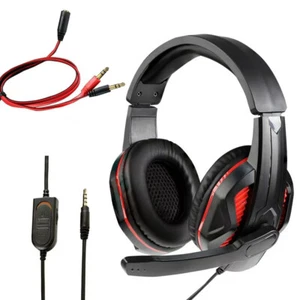 Stereo Gaming Headset für Playstation 4 5 Kopfhörer Mikrofon 3,5mm XB1S PS4 PS5 - Bild 1 von 16