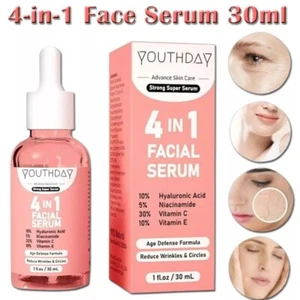 New Skin Care Serum Facial 5 in 1 Whitening Anti Age Face Serum 1 fl oz - Picture 1 of 9