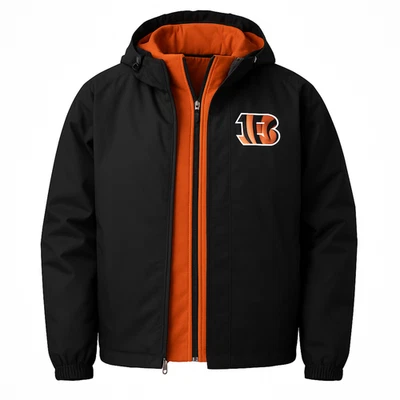 G-III NFL Cincinnati Bengals Men's Reinforcer 3 in 1 With Inner Vest Liner Jacket