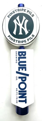 *NEW* BLUE POINT - PINSTRIPE PILS - NEW YORK YANKEES - BEER TAP HANDLE - Image 1 of 4