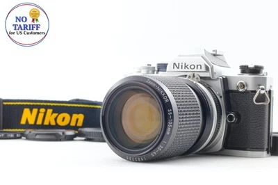 Meter Works [Exc+5] Nikon FM 35mm Film Camera Black Ai-s 35-105mm F3.5-4.5 JAPAN - Image 1 of 4