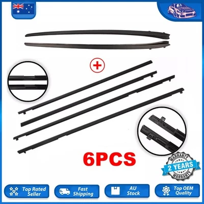 TOP For HOLDEN COMMODORE VE 2006-2013 6PCS Outer Door Weather Window Seal - image 1 of 2