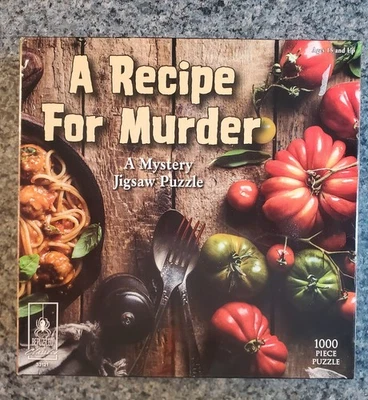 NEW BePuzzled A RECIPE FOR MURDER 1000 piece mystery jigsaw puzzle - Image 1 of 4